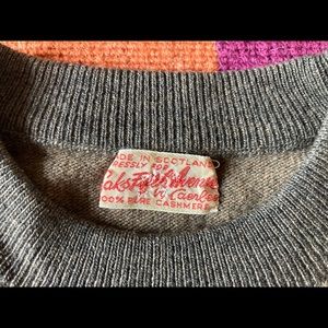 Vintage 100% cashmere crop sweater—Saks Fifth Ave